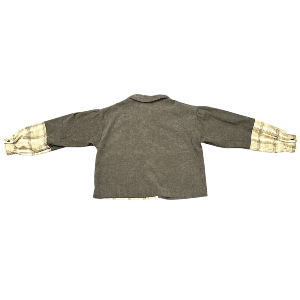 Kori Women’s Brown Plaid Corduroy Shacket Size S - Picture 2 of 3